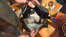 Load image into Gallery viewer, Unique and luxury handmade leather toiletry bag