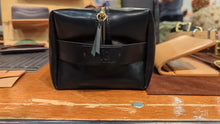 Load image into Gallery viewer, Unique and luxury handmade leather toiletry bag