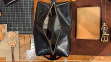 Load image into Gallery viewer, Unique and luxury handmade leather toiletry bag