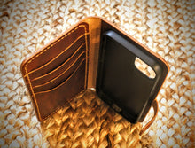 Load image into Gallery viewer, iphone/ android phone leather case - handmade leather.
