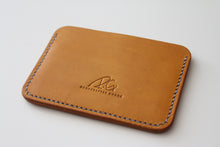 Load image into Gallery viewer, Handmade leather wallet cardholder dyed in yellow