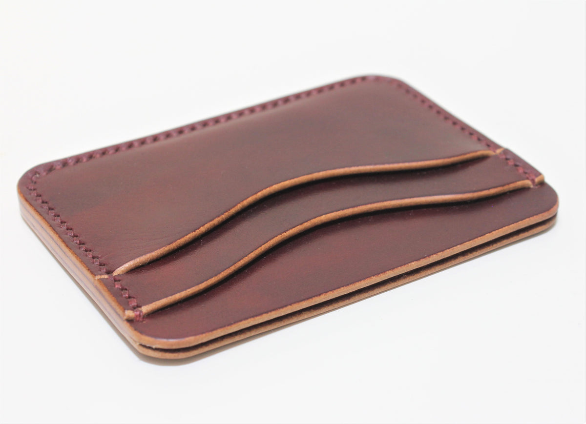 Best premium corporate gifts made in Vancouver Handmade leather wallet/card  holder