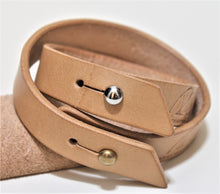 Load image into Gallery viewer, leather bracelet handmade in Vancouver for men and women
