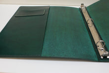 Load image into Gallery viewer, Custom made leather binder/ note book