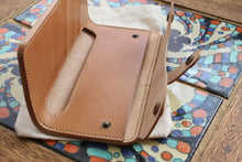 Load image into Gallery viewer, handmade Italian leather tall wallet for women in Vancouver BC