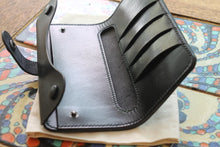 Load image into Gallery viewer, handmade Italian leather tall wallet for women in Vancouver BC