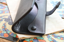 Load image into Gallery viewer, handmade Italian leather tall wallet for women in Vancouver BC