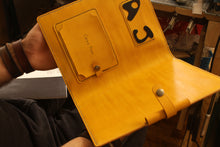 Load image into Gallery viewer, Custom made leather binder/ note book