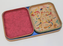 Load image into Gallery viewer, Luxury unique leather tray with felt - utility or serving tray - handmade in Vancouver BC, Canada, perfect Christmas gift