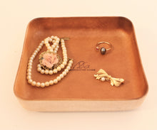 Load image into Gallery viewer, Luxury unique leather tray - utility or serving tray - handmade in Vancouver BC, Canada, perfect Christmas gift