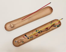 Load image into Gallery viewer, Zen - leather incense burner - yoga and meditation props