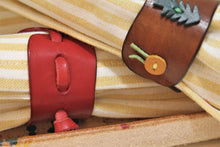 Load image into Gallery viewer, handmade leather Christmas napkin rings made in Vancouver Canada - Christmas gifts