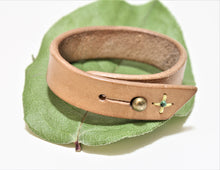 Load image into Gallery viewer, Leather bracelet handmade in Vancouver BC Canada