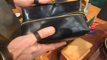 Load image into Gallery viewer, Unique and luxury handmade leather toiletry bag
