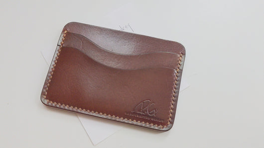 Luxury leather wallet from premium Italian leather, fully handmade in Vancouver BC