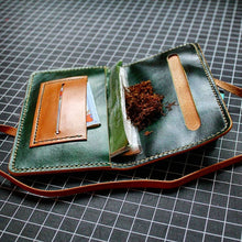 Load image into Gallery viewer, handmade leather pouch made in canada. gifts ideas
