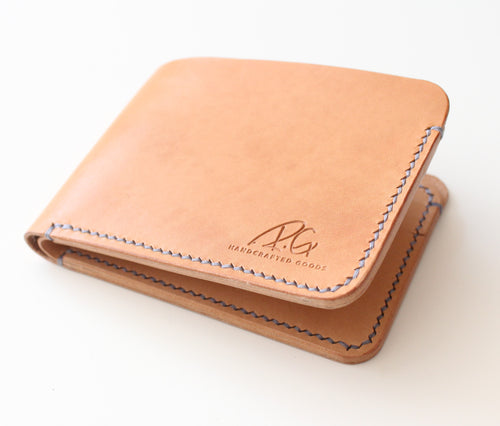 Bifold leather wallet Vancouver, handmade in Canada