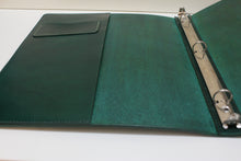 Load image into Gallery viewer, Custom made leather binder/ note book
