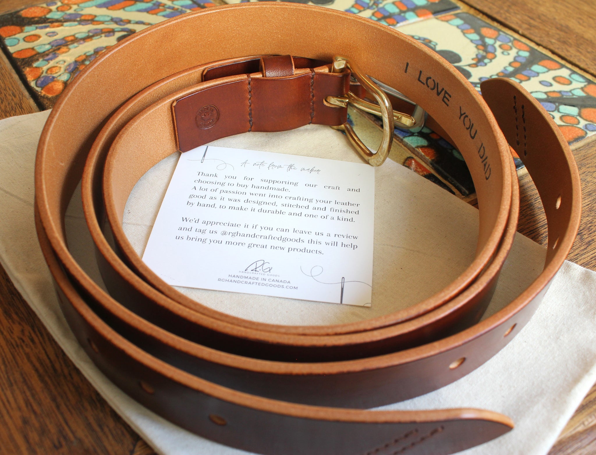 handmade leather belts that would make a unique luxury gift – RG Handcrafted  Goods